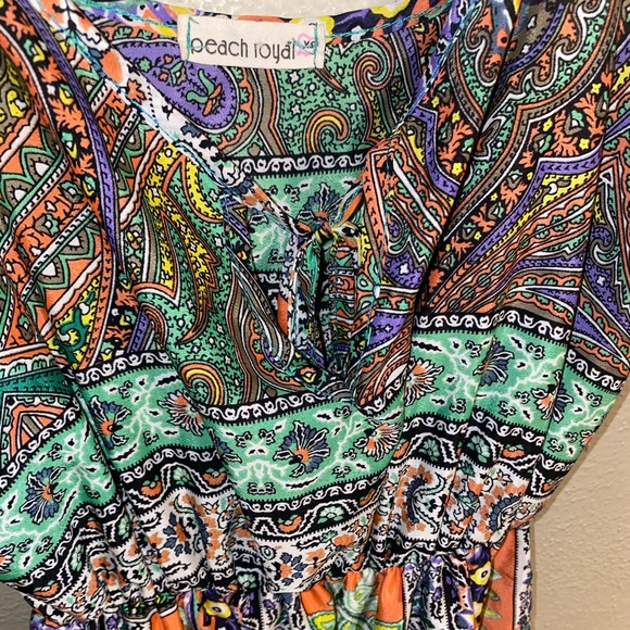 Peach Royal Dress - Picture 3 of 5